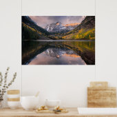 Water | Maroon Bells Colorado Poster (Keuken)