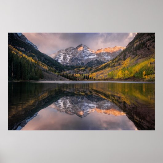 Water | Maroon Bells Colorado Poster (Voorkant)