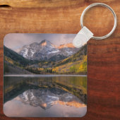 Water | Maroon Bells Colorado Sleutelhanger (Achterkant)