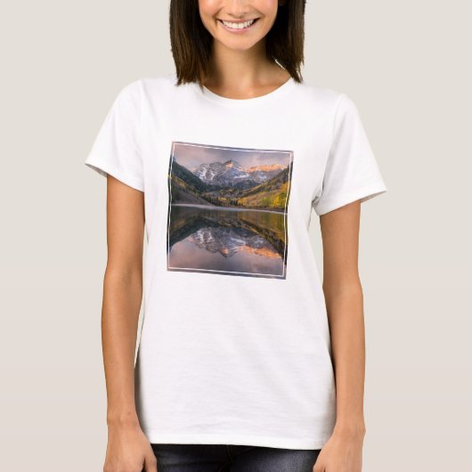 Water | Maroon Bells Colorado T-shirt (Voorkant)