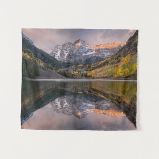 Water | Maroon Bells Colorado Wandkleed (Voorkant (horizontaal))