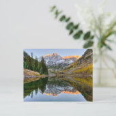 Water | Maroon Bells Lake Aspen Trees Briefkaart (Staand voorkant)