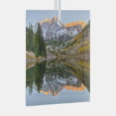 Water Maroon Bells Lake Aspen Trees Glas Ornament (Voorkant Rechts)