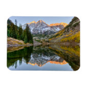 Water Maroon Bells Lake Aspen Trees Magneet (Horizontaal)