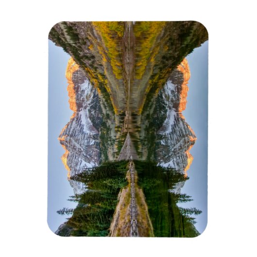 Water Maroon Bells Lake Aspen Trees Magneet (Verticaal)