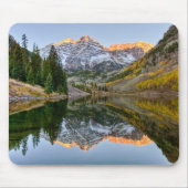 Water Maroon Bells Lake Aspen Trees Muismat (Voorkant)