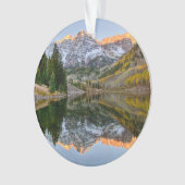 Water Maroon Bells Lake Aspen Trees Ornament (voorkant)