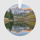 Water Maroon Bells Lake Aspen Trees Ornament (voorkant)