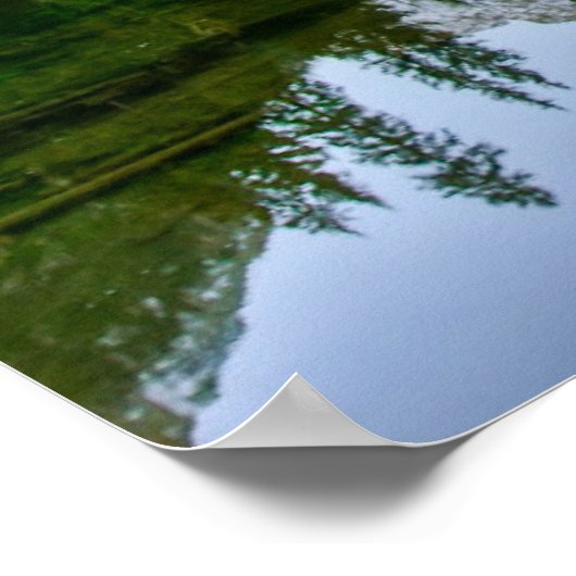 Water Maroon Bells Lake Aspen Trees Poster (Hoek)