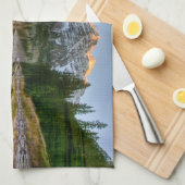 Water Maroon Bells Lake Aspen Trees Theedoek (Quarter Fold)