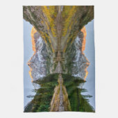 Water Maroon Bells Lake Aspen Trees Theedoek (Verticaal)