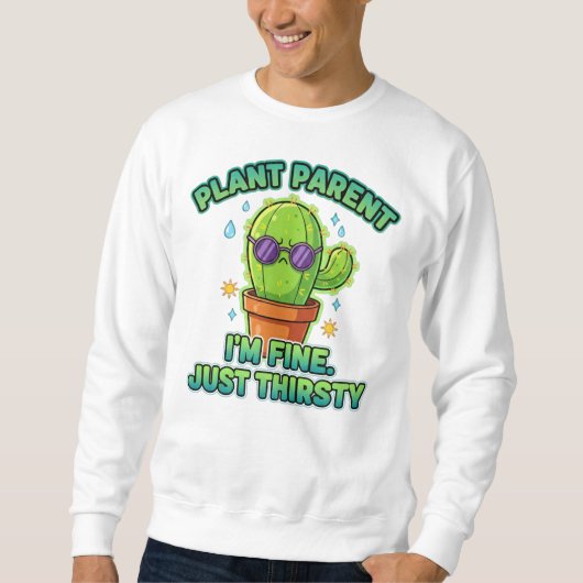 Water Me Please – Cactus Plant Tee Trui (Voorkant)