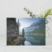 Water | Meer van Gosau Salzkammergut Oostenrijk Bedankkaart (Staand voorkant)