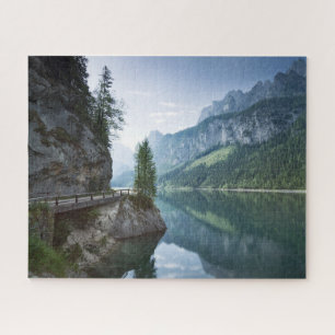 Water Meer van Gosau Salzkammergut Oostenrijk Legpuzzel