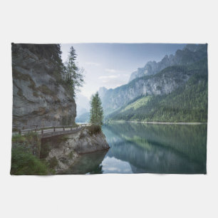 Water   Meer van Gosau Salzkammergut Oostenrijk Theedoek