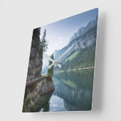 Water | Meer van Gosau Salzkammergut Oostenrijk Vierkante Klok (Hoek)