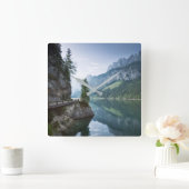 Water | Meer van Gosau Salzkammergut Oostenrijk Vierkante Klok (Huis)