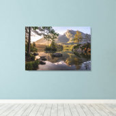 Water | Meer van Hintersee Berchtesgaden Duitsland Canvas Afdruk (Insitu (Houten vloer))