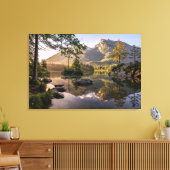 Water | Meer van Hintersee Berchtesgaden Duitsland Canvas Afdruk (Insitu (Woonkamer))