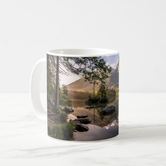 Water | Meer van Hintersee Berchtesgaden Duitsland Koffiemok (Voorkant links)