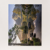 Water | Meer van Hintersee Berchtesgaden Duitsland Legpuzzel (Verticaal)