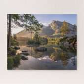 Water | Meer van Hintersee Berchtesgaden Duitsland Legpuzzel (Horizontaal)