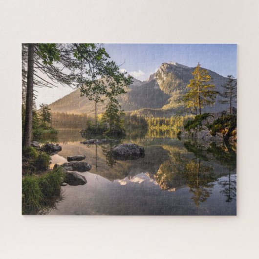 Water | Meer van Hintersee Berchtesgaden Duitsland Legpuzzel (Horizontaal)