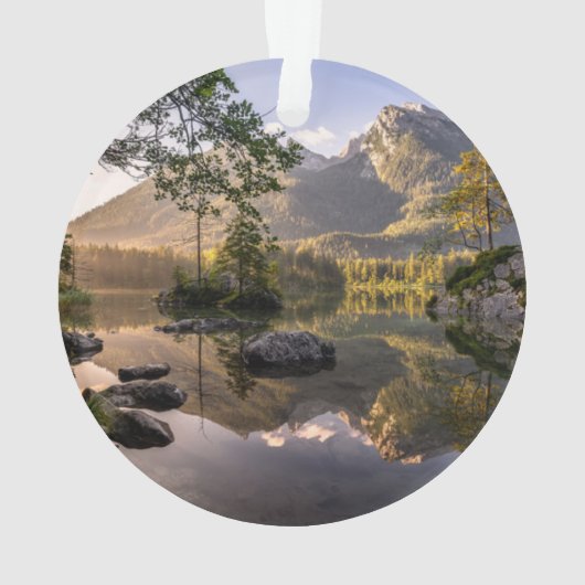 Water | Meer van Hintersee Berchtesgaden Duitsland Ornament (achterkant)