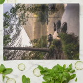 Water | Meer van Hintersee Berchtesgaden Duitsland Theedoek (Gevouwen)