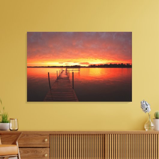 Water | Meer van Minnetonka, Minnesota Canvas Afdruk (Insitu (Woonkamer))