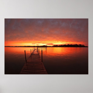 Water   Meer van Minnetonka, Minnesota Poster