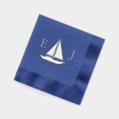 Water Meets Sky Watercolor Wedding Folie Servetten (Links)