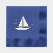 Water Meets Sky Watercolor Wedding Folie Servetten (Voorkant)