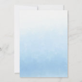 Water Meets Sky Watercolor Wedding Kaart (Achterkant)