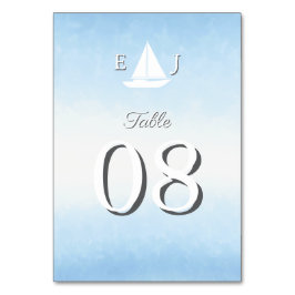 Water Meets Sky Watercolor Wedding Kaart