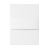 Water Meets Sky Watercolor Wedding Uitnodigingen Wikkel (Achterkant Voorbeeld)