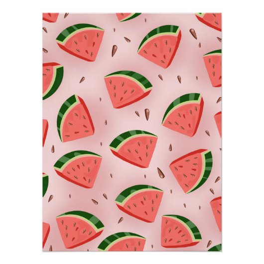 Water Melon Pattern Perfect Poster (Voorkant)