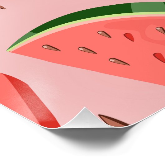 Water Melon Pattern Perfect Poster (Hoek)