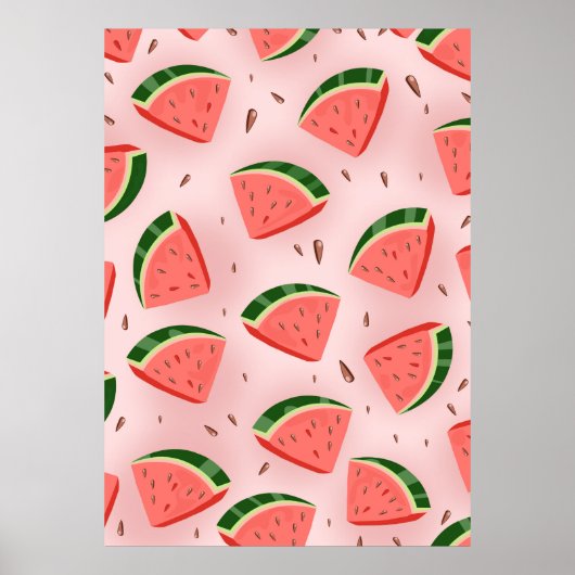 Water Melon Pattern Poster (Voorkant)