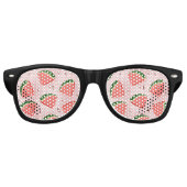 Water Melon Pattern Retro Zonnebril (Voorkant)