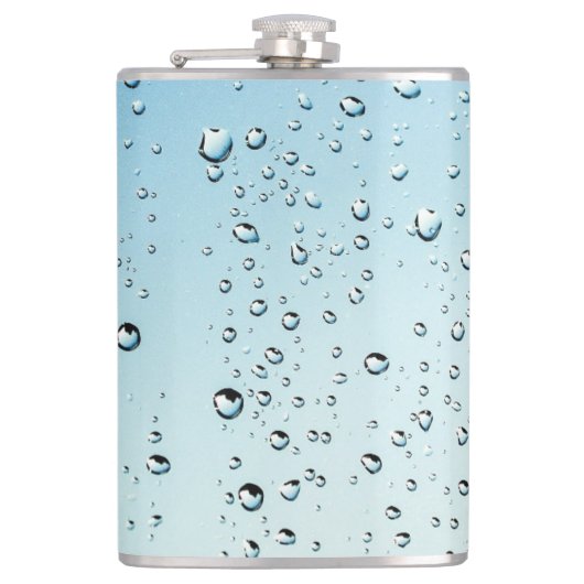 Water met bubbels heupfles (Voorkant)