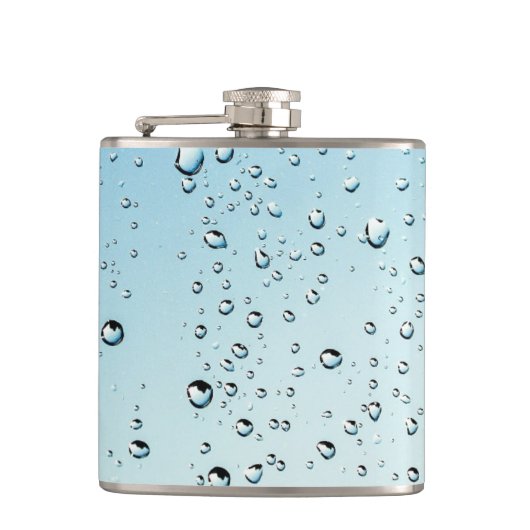 Water met bubbels heupfles (Voorkant)