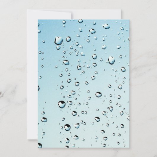 Water met luchtbelletjes kaart (Voorkant)