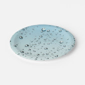 Water met luchtbelletjes papieren bordje (Gekanteld)