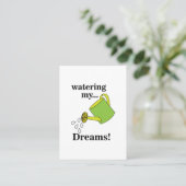 Water Mijn Dromen Gietkan Visitekaartje (Staand voorkant)