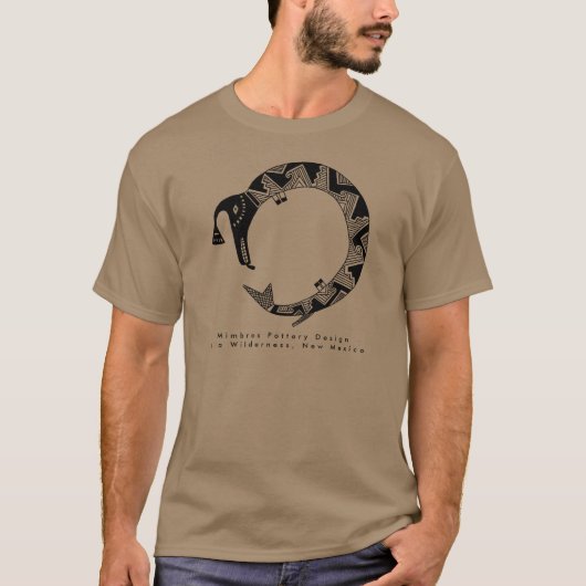 Water, Mimbres Pottery Design T-Shirt (Voorkant)