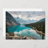 Water Moraine Lake Alberta Canada Bedankkaart (Voorkant / Achterkant)