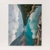 Water Moraine Lake Alberta Canada Legpuzzel (Verticaal)