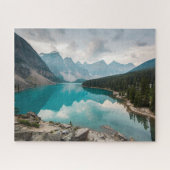 Water Moraine Lake Alberta Canada Legpuzzel (Horizontaal)