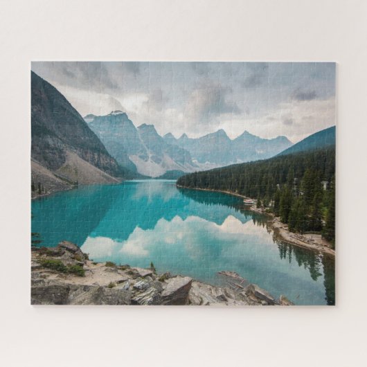 Water Moraine Lake Alberta Canada Legpuzzel (Horizontaal)
